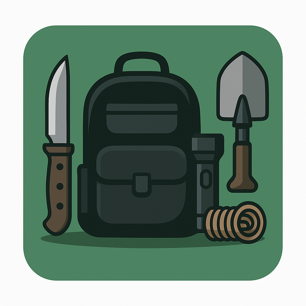 Urban survival backpack kit with emergency gear